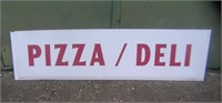 Pizza deli Lucite advertising sign 16x5