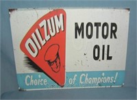 OILZUM Motor oil retro style advertising sign prin