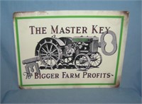 Farm Tractor retro style advertising sign printed