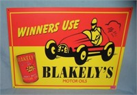 Blakeley's motor Oil retro style advertising sign