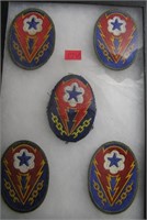 Collection of early military patches