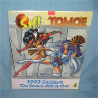 Vintage Shi and Tomoe original art calendar