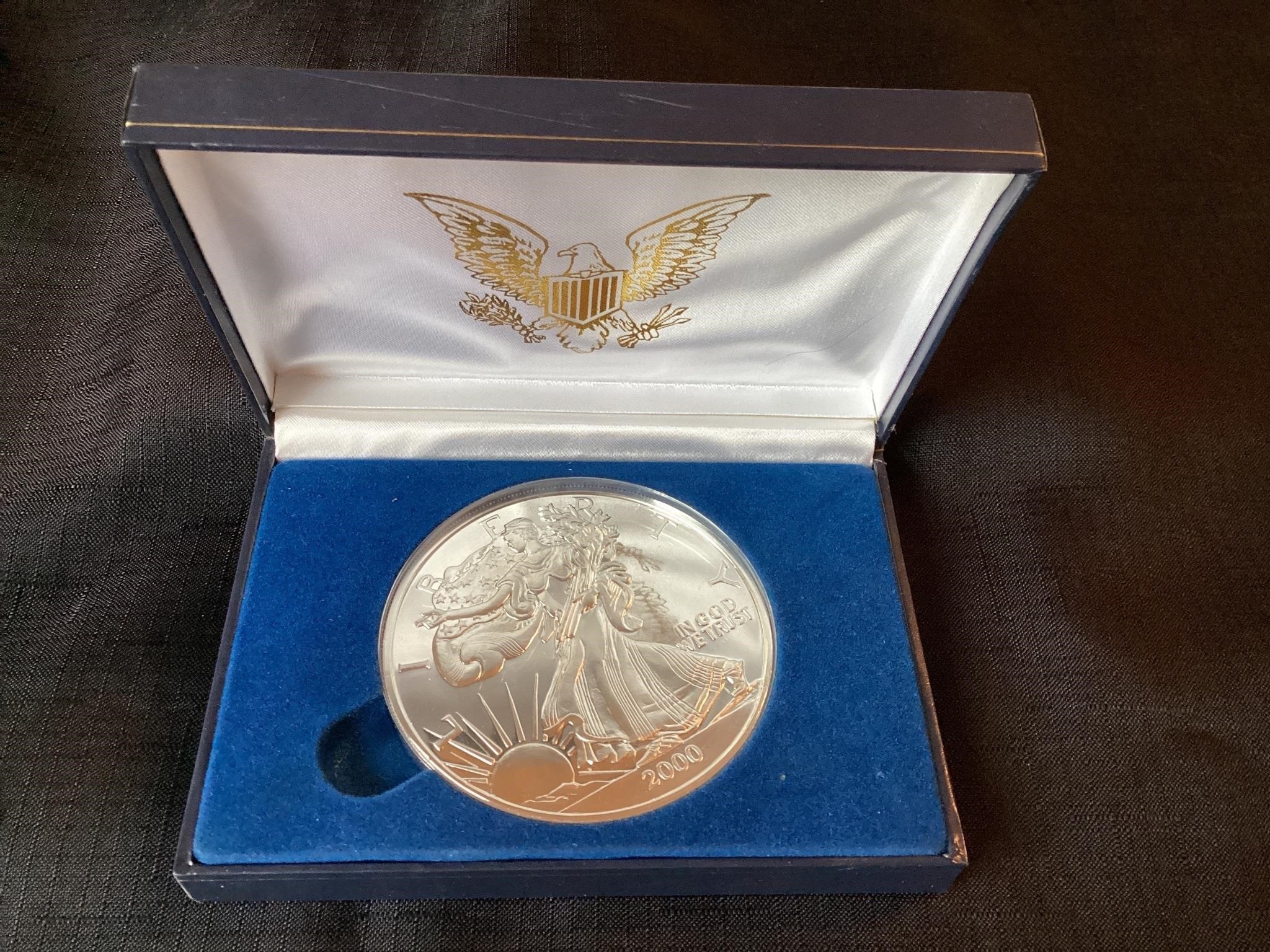 2000 American ½lb proof Silver American Eagle