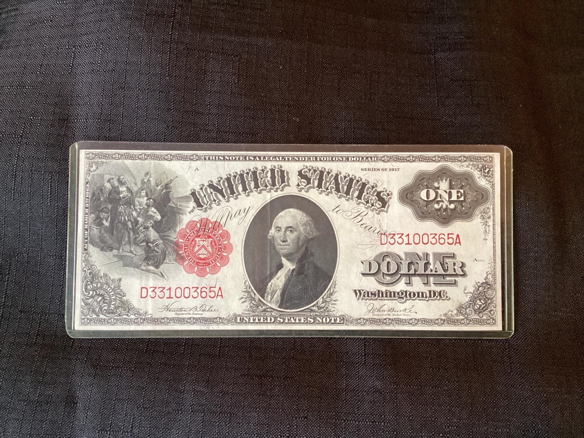 1917 $1 Note Washington D.C.