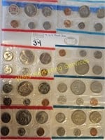 1972, 1975, 1977 & 1978 (4) US Mint Sets