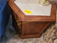 Marble Insert End Table