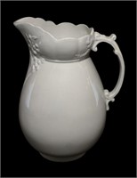 antique Mellor & Co. white porcelain pitcher