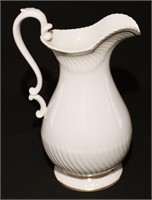 Lenox ivory swirl pitcher 9.5"