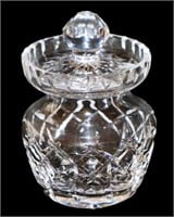 Waterford crystal jam jar w lid 3.5"h