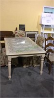 Very nice solid wood harvest style dining table