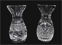 two cut crystal mini vases 1 is Waterford
