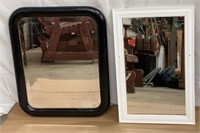 Vintage Wood Framed Mirrors
