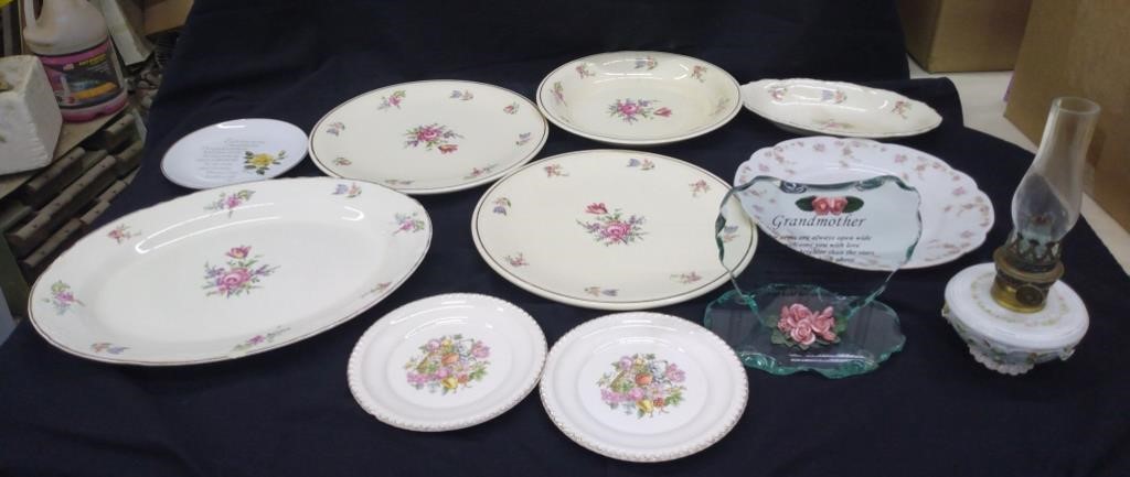 Priscilla Pattern House Hold Institute Plates