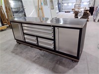TMG Pro Series 85" Stainless Steel Workbench
