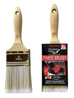 (12) Premium 3" Paint Brushes