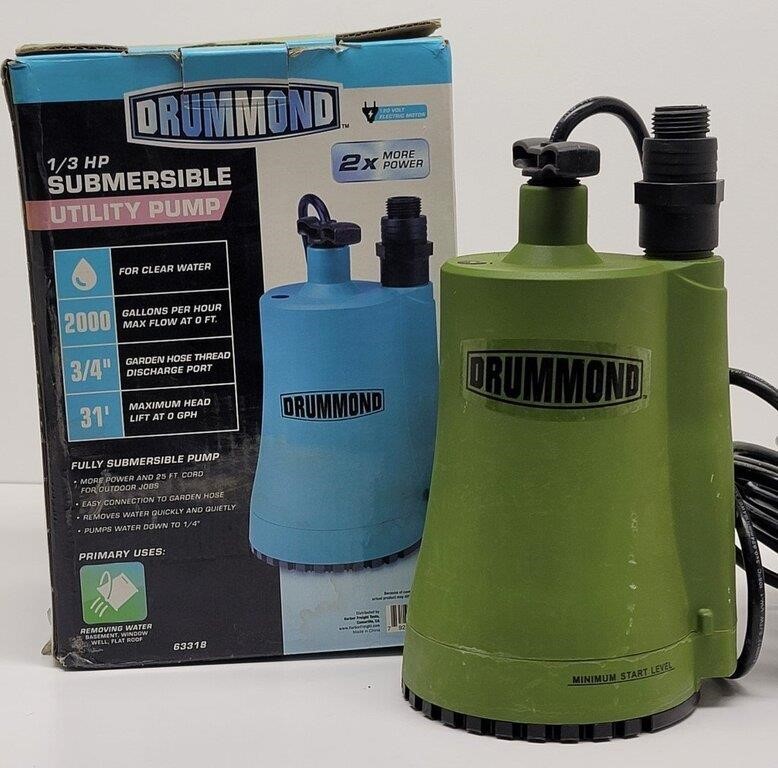 Drummond 1/3 HP Submersible Utility Pump