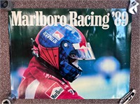 Lot of 3 racing posters with 88 & 89 Marlboro