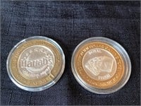 2-Las Vegas Silver Coins