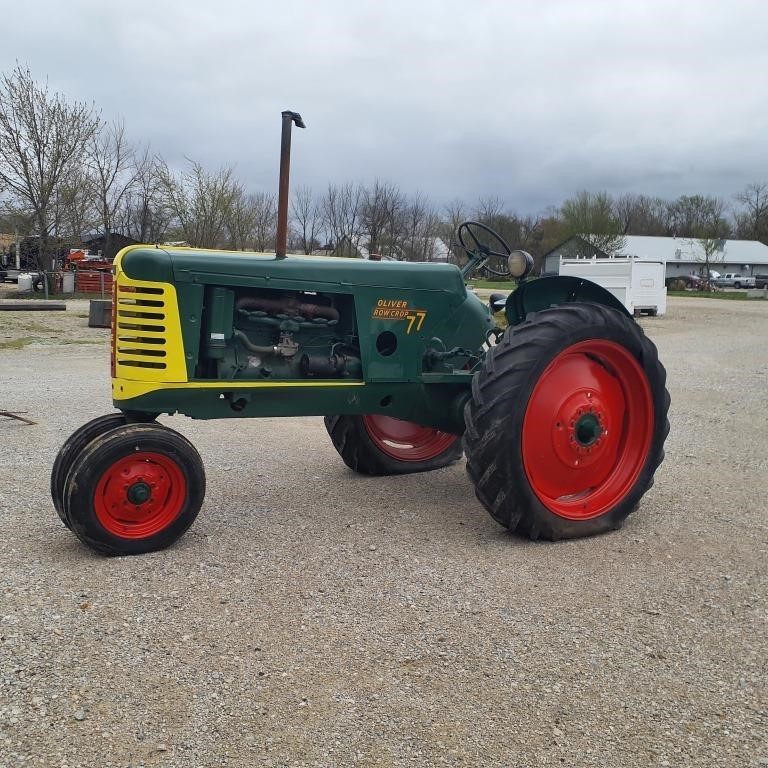 Oliver Model 77 Row Crop Tractor - Barn Find