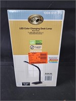 Hampton Bay LED color changing desk lamp black