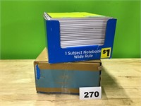 Lot of 48 1 Subject Wide Ruled Notebooks
