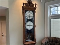 WALL CLOCK - ITHACA CALENDAR CLOCK CO - NY 1860 -