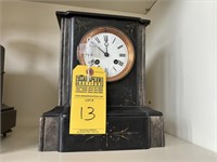 MANTEL CLOCK - MARK JJS - FRENCH SLATE & MARBLE BO