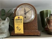 MANTEL CLOCK - EMPIRE - MADE IN ENGLAND - WOOD BOD