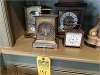 ASSORTED VINTAGE CARRIAGE STYLE CLOCKS