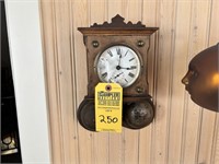 WALL CLOCK - WEWATTS - NOTTINGHAM - WOOD - 11x8x4