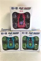 New Lot of 3 Contixo Flip Racer Stunt Car