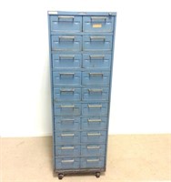Mid-Century Datacase Rolling Filing Cabinet