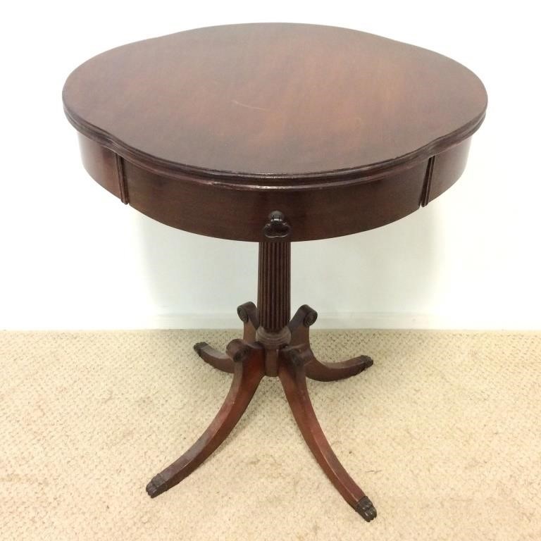 Pedestal Drum Table