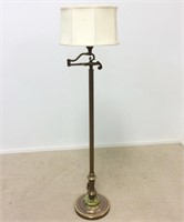 Marble Base Swing Arm Floor Lamp