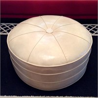 Faux Leather Ottoman