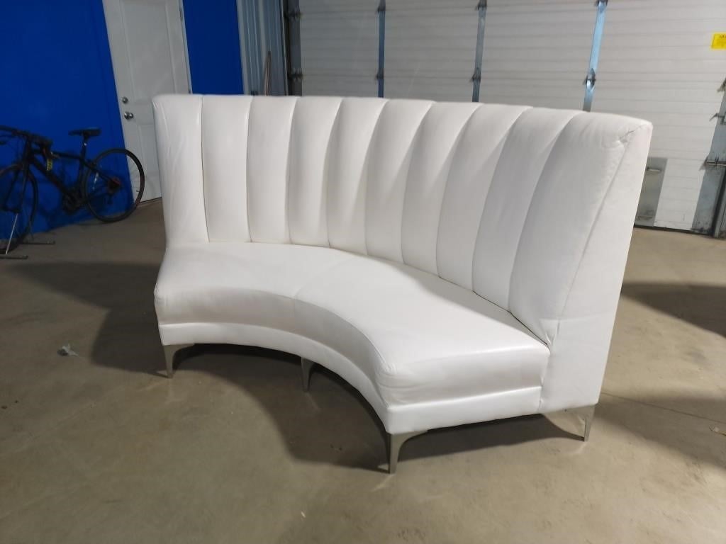 Curved Channel Back Sofa
