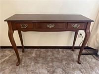 Vintage Three Drawer Console Table