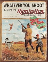 Remington Hunting Tin Sign