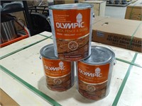 (3) Cans Olympic Stain & Sealant