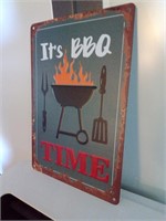It's BBQ Time Tin Sign