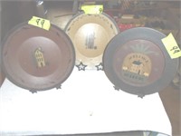 wood plates with holders