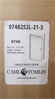 (1) CAML 9748 Single Pivot Shower Door