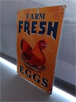 Farm Fresh Eggs Tin Sign