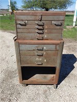 Vintage Double Stack Tool Box