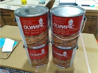 (4) Cans Olympic Stain & Sealant