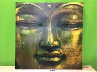 Large Stretched Canvas Buddha Art