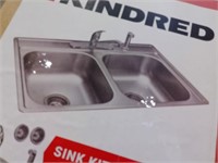 Kindred Stainless Steeld Double Bowl Kitchen Sink