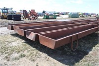 (5) Metal 20' Feed Bunks