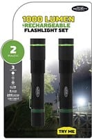 Police Security 1000Lumen Rechargeable Flash Light