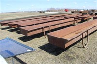 (5) Metal 20' Feed Bunks